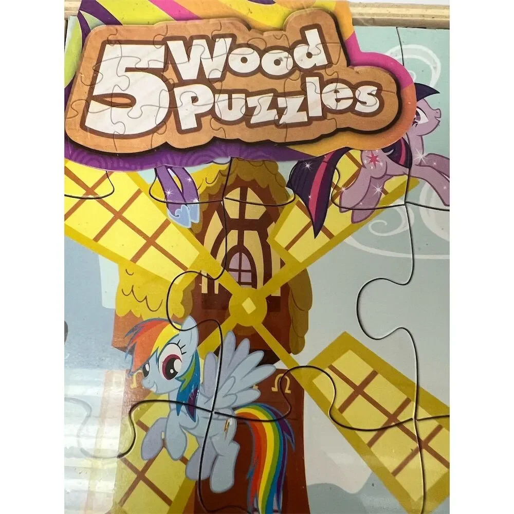 My Little Pony Friendship Is Magic 5 Wood Puzzles Pack Ages 4-7